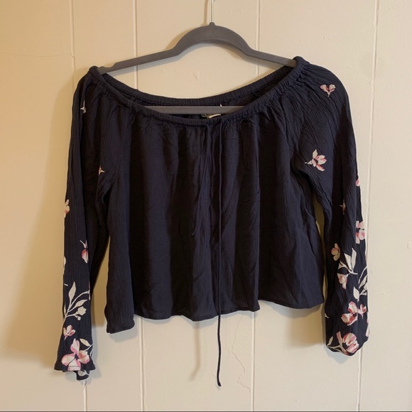 BILLABONG off shoulder long sleeve - Picture 1 of 10